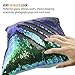 heartybay Reversible Sequins Mermaid Pillow Cases 40 * 40cm Multi Green and Black