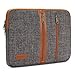 DOMISO 10 Inch Laptop Sleeve Canvas Notebook with Zipper Tablet Pouch Cover 3 Layer Protection Bag 2 Pockets Case for 12