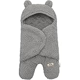 BlueSnail Newborn Receiving Blanket Baby Sleeping Wrap Swaddle(Light Gray)