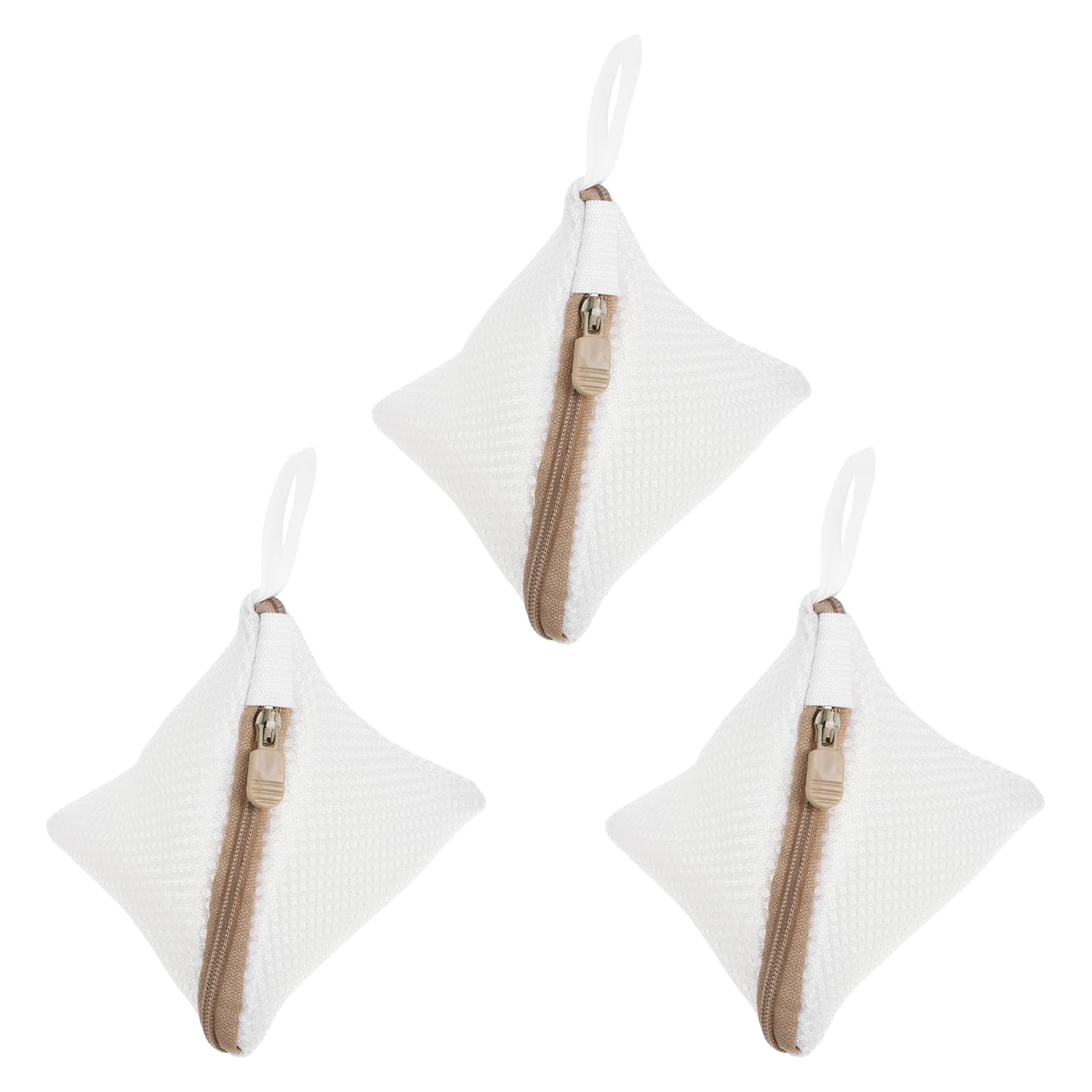 Alipis Mini Mesh Laundry Bag Set with Zipper - Portable Small Wash Bags for Delicates Socks Underwear Travel Laundry Net Pouch 12X12X12Cm