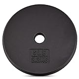 Yes4All 1-inch Cast Iron Weight Plates for