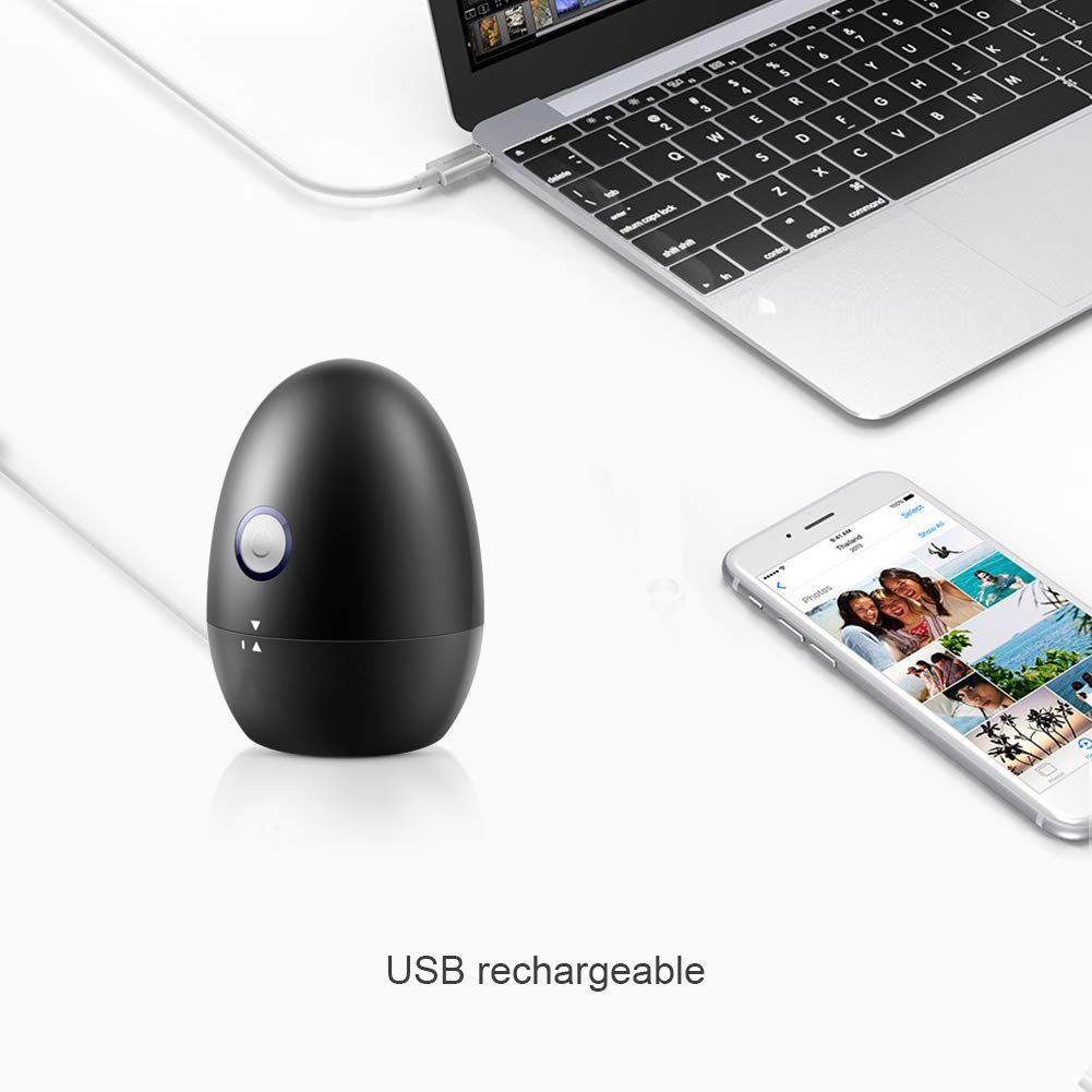 Electric Razor for Women, Hair Remover Bikini Trimmer Painless Waterproof Cordless Travel Rechargeable Shaver Sensitive Skin Epilator for Face Leg Armpit Body Back，White Black