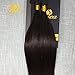 Ugeat 18 Inch I Tip Hair Extensions #2 Darkest Brown Real Human Hair Extensions I Tip 40 Grams Keratin Tip Hair Extensions Itip Fusion Hair Extensions
