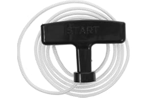 Hoement 2 Set Lawn Mower Pull Cord Replacement with Ergonomic Plastic Handle Rope for Hedge Trimmers and