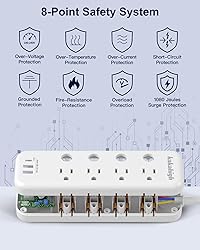 Appliance Extension Cord with Individual Switches