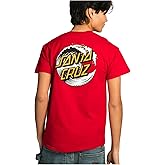 SANTA CRUZ Wave Dot S/S Heavyweight T-Shirt Cherry Red w/Gold Med Mens