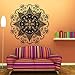 Wall Sticker, Fheaven Mandala Indian Flower Home Vinyl Mural Wall Decal Art Stickers for Bedroom,Living Room,Dining Room (Black)