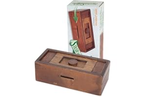 Bits and Pieces - Stash Your Cash - Secret Puzzle Box - Camouflage Your Cash Money Holder - Brain Teaser - Wooden Secret Comp