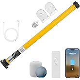 Matter Smart Blinds Motor Kit for 1.5" Shade Tube, Type C Rechargeable Roller Shade Motor, Work with Thread Low Power Consumption, Home Assistant, Alexa, HomeKit Motorized Blinds