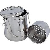 Da Vinci Artist Brush Washer - Stainless Steel Portable Basin, Solvent Resistant, Air-Tight & Leak Proof Secure Latches- 500ml Brush Washer