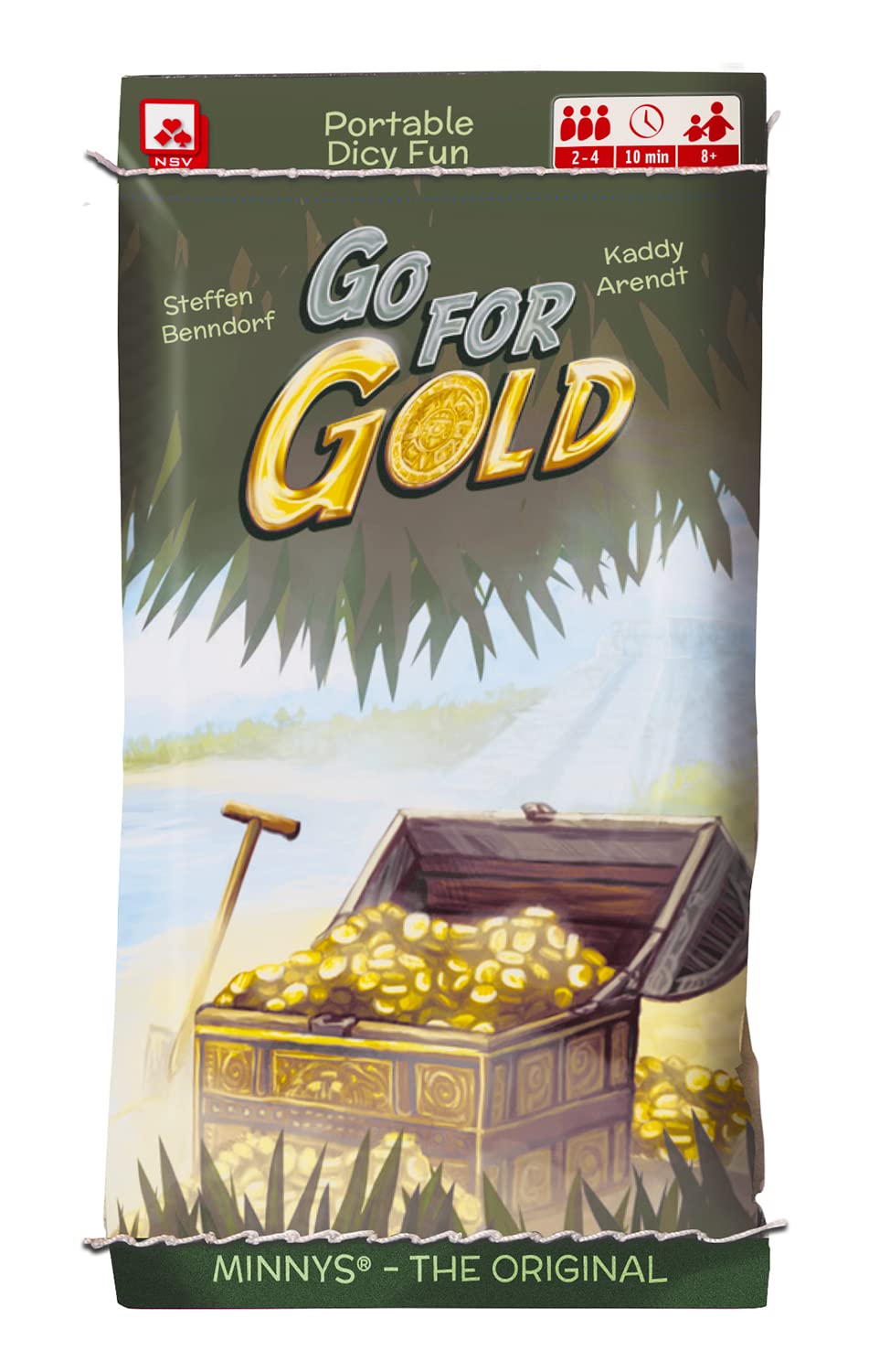 NSV - 3616 - MINNYS - GO for Gold - Small Dice Game - Plastic Free