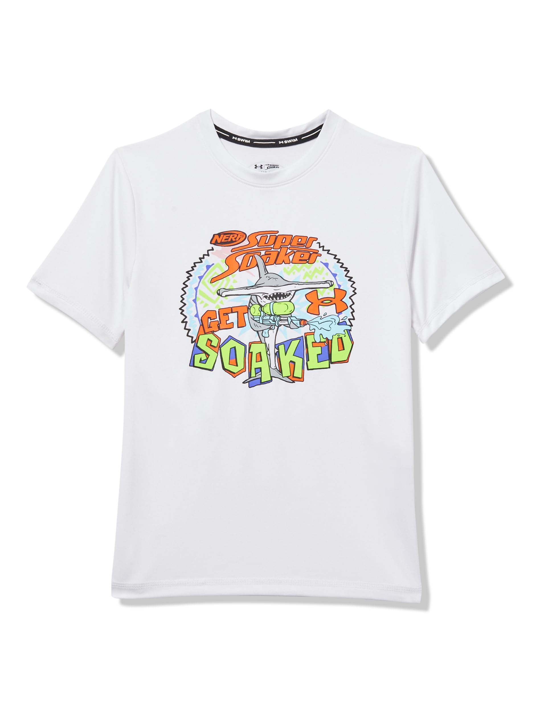 Under Armour UA GET Soaked SURF Shirt, White, YS