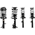 OREDY - 4PC Front & Rear Complete Struts w/Coil Spring for 1993-2002 Toyota Corolla 1998-2002 Geo Prizm 1993-1997 Geo Prizm -