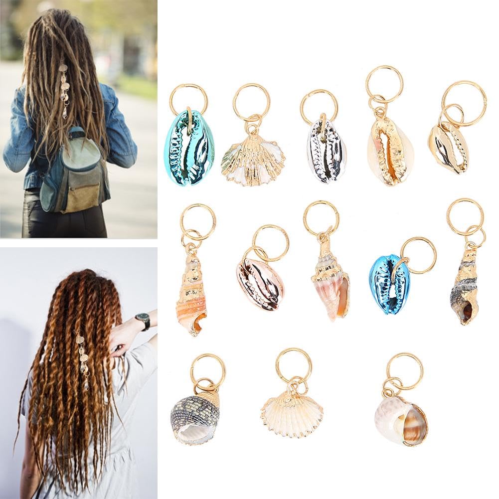 Nikou Multi-Purpose Braid Rings - 13 Pcs Dreadlocks & Hair Decoration Accessories for Women & Girls