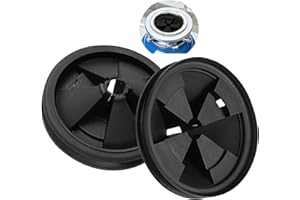 RQYEKDO 2-Pcs Upgrade Thicken Garbage Disposal Splash Guards, 3 3/8 Inch Sink Baffle Drain Plugs QCB-AM Replacement for InSinkErator Evolution Series Moen Models