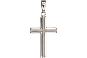 JEWELRY AFFAIRS Sterling Silver Cross Pendant, 16 x 35 mm