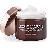 Josie Maran Whipped Argan Oil Face Butter (1.7oz Unscented) - Anti-Aging, Firming Moisturizer with Vitamin E - Nourishing Fac