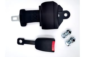 WGGDRAQQ Universal Forklift Belt and Fit Tractor Mower Buggy Retractable New Black