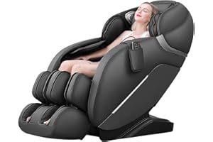 iRest SL Track A303 Massage Chair Recliner, Full Body Massage Chair with Zero Gravity, Airbags, Heating, and Foot Massage (Black)
