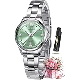 OLEVS Watches for Women Luxury Elegant Stainless Steel Waterproof Luminous Diamond Women's Fashion Watch Ladies Watches for Small Wrists