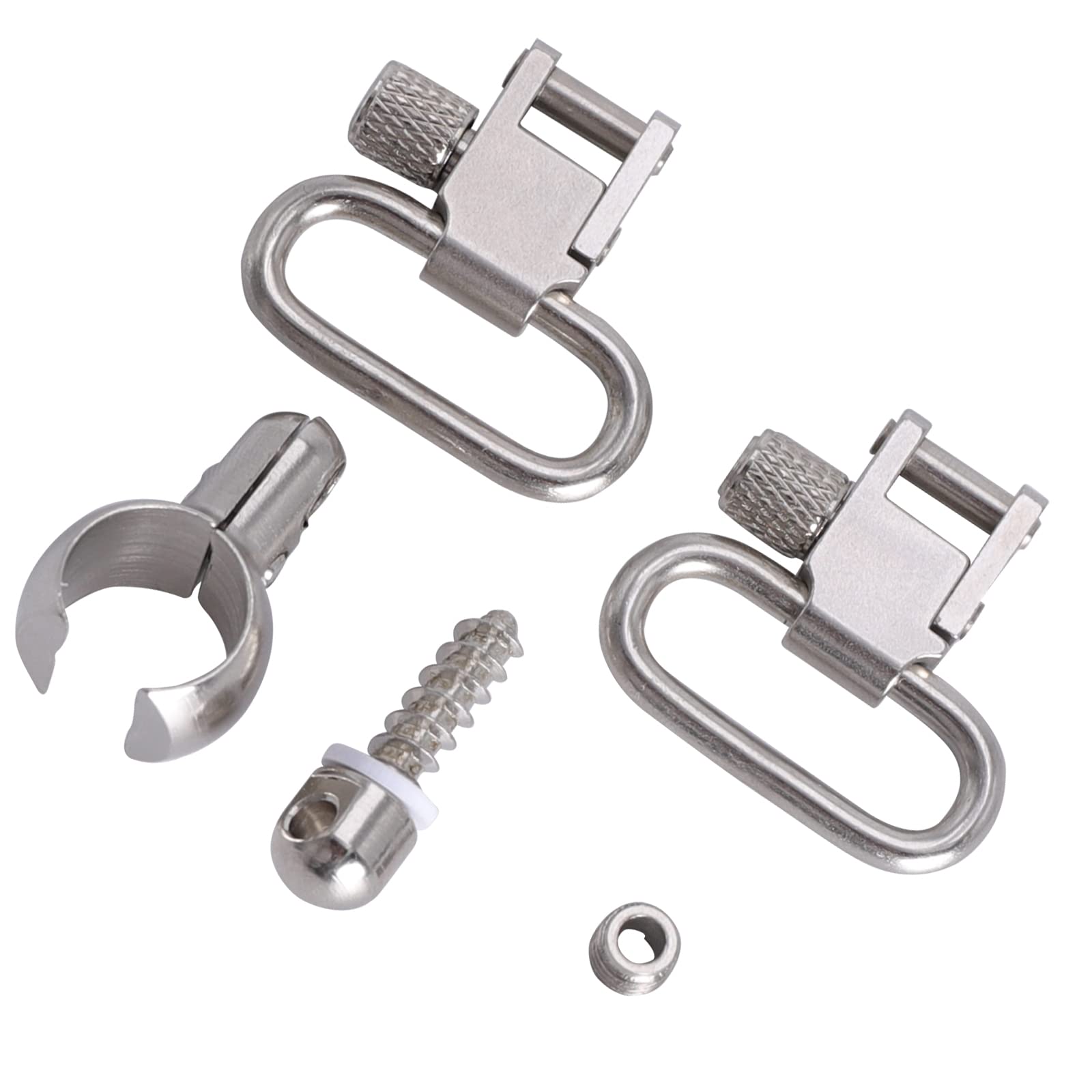 Trirock 1.0'' Quick Detachable Sling Swivels Mount Kit of Lever Action, Tube Mag. Split Band fits Marlin .357 magnum -S-0512N