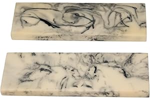 Resin Knife Scales Blank for DIY Crafts Knife Handle Decoration, Exotic Timber Handle Plate for Music Instruments in Aqua