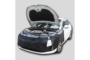 QUYDDC Thicker Fender Covers for Mechanic Mat Accessories with Strong Magnet and Hooks Convenient Fixation, Waterproof Synthetic Leather Resistant to Corrosion Anti Slip and Waterproof- Black Small