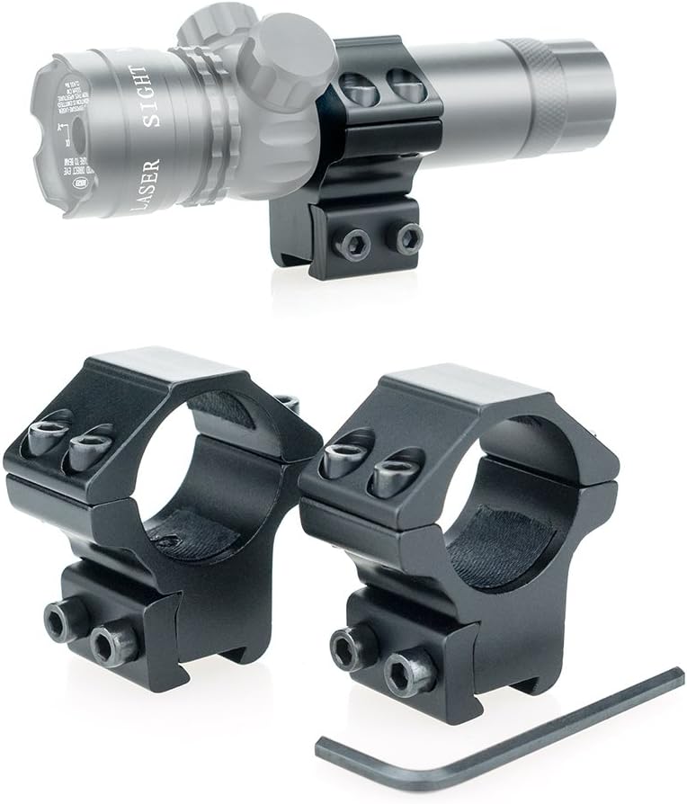 LIRISY 1" Scope Mount Low Profile Scope Rings for 11mm Dovetail Rails (2 Pieces) : Sports & Outdoors