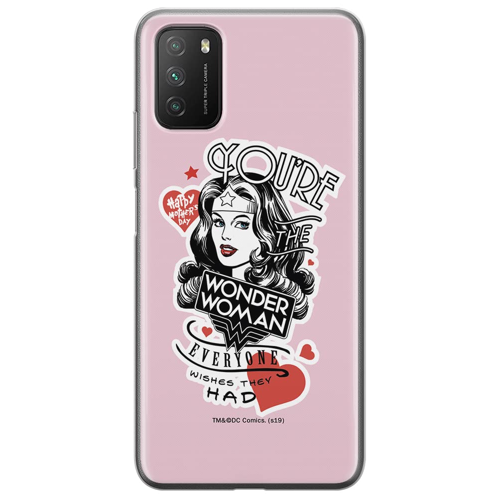 ERT GROUP mobile phone case for Xiaomi REDMI 9T/ POCO M3 original and officially Licensed DC pattern Wonder Woman 014 optimally adapted to the shape of the mobile phone, case made of TPU