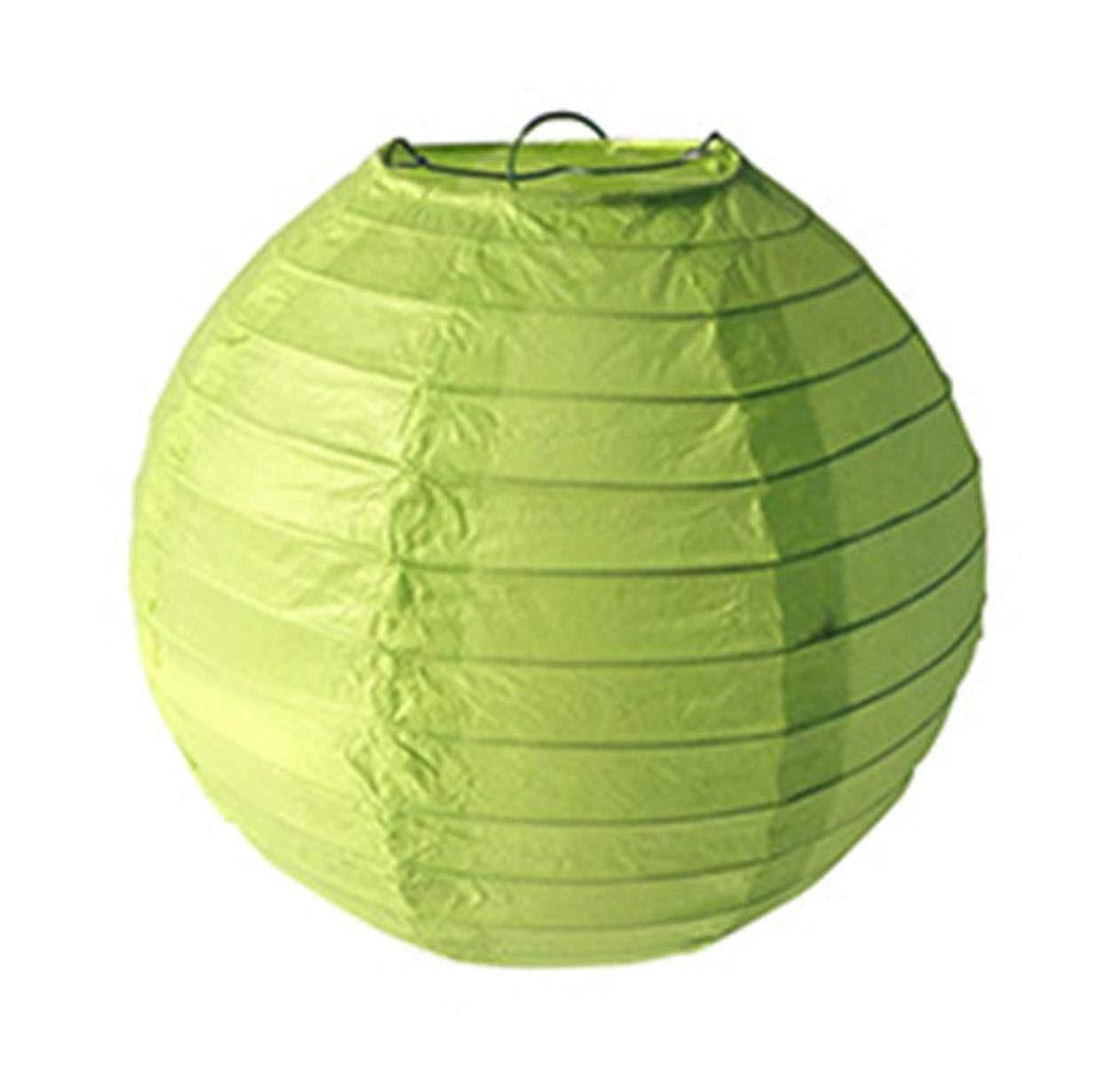 Saim 10 Inch Hanging Paper Lanterns Round Foldable For Festival