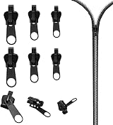 MEKEET 6PCS Zip Repair Kit Universal Zipper Pull Replacement for DIY view 1