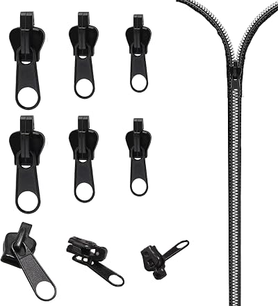 MEKEET 6PCS Zip Repair Kit Universal Zipper Pull Replacement for DIY