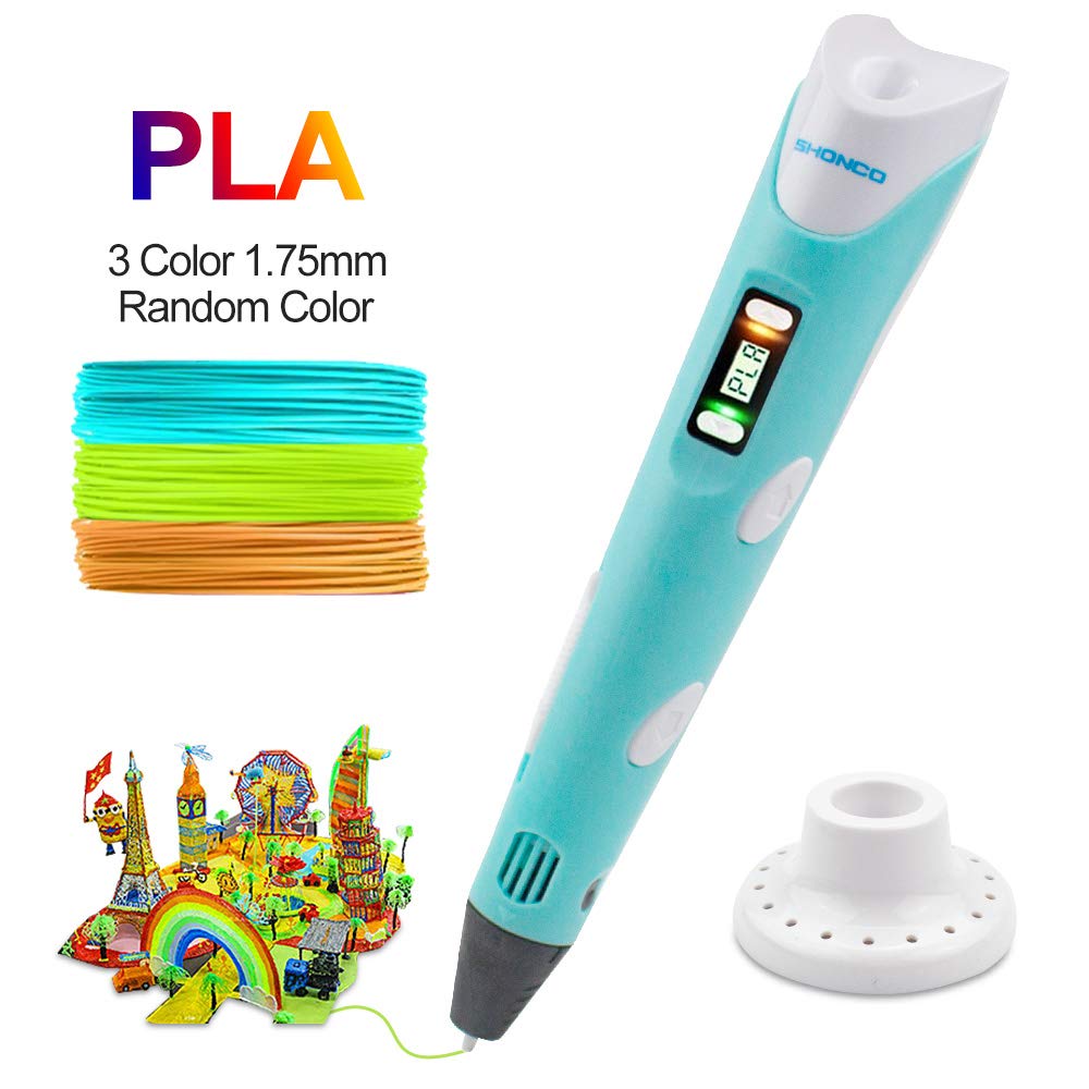 3D Drawing Pen with 18 Colors,6 Colors Glow,1.75mm PLA Filament Refills
