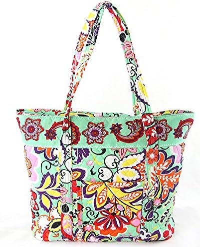 Quilted Large Tote Overnighter Bag (Green)