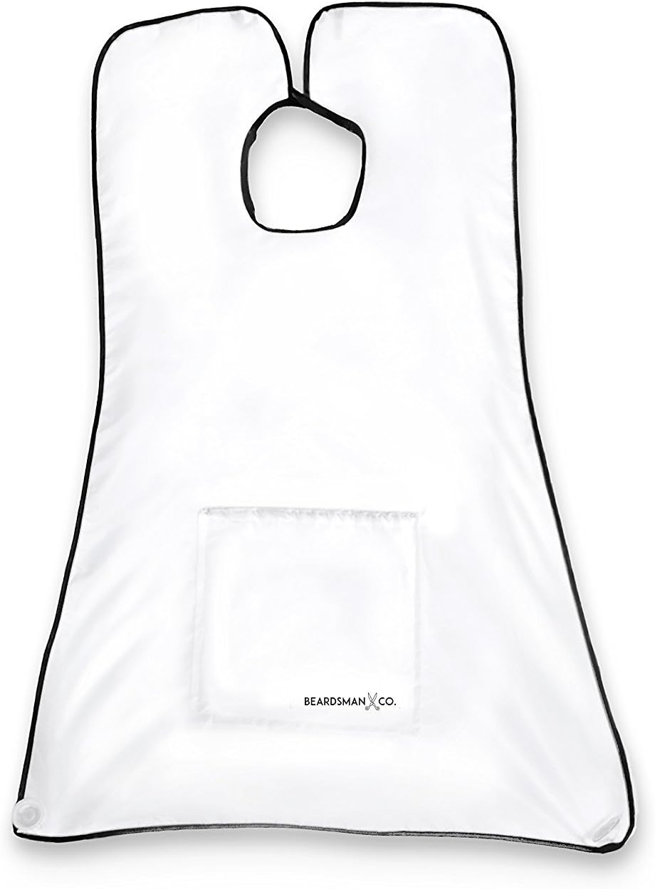 Eagle River Concepts - All New BeardsMan Co. Professional Beard Apron, One size fits all! (White)