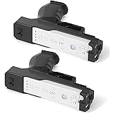 GLCONN Motion Plus Compatible with Wii and Wii U Controller, Gaming Accessories for Wii and Wii U Games - Set of 2