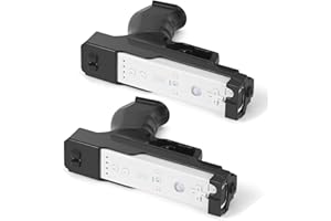 GLCONN Motion Plus Compatible with Wii and Wii U Controller, Gaming Accessories for Wii and Wii U Games - Set of 2