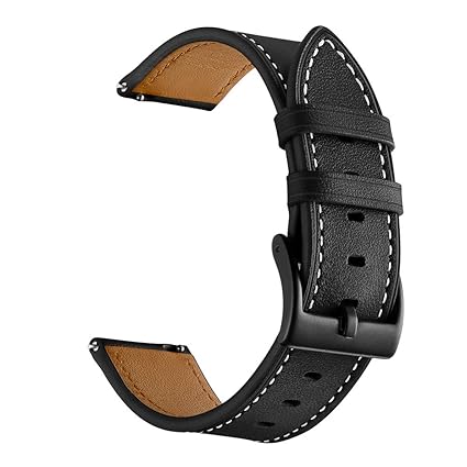Balerion Genuine Leather Qiuck Released Watch Band for Samsung Smartwatch,Compatible with Gear S3 Classic & Frontier,Gear Sport, Gear S2 Classic & ...