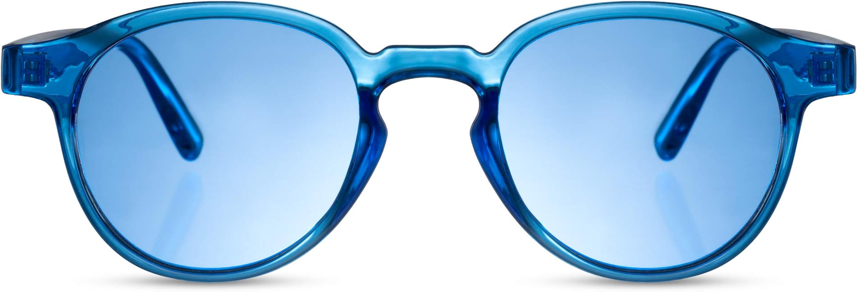 lentes espejados azules hombre