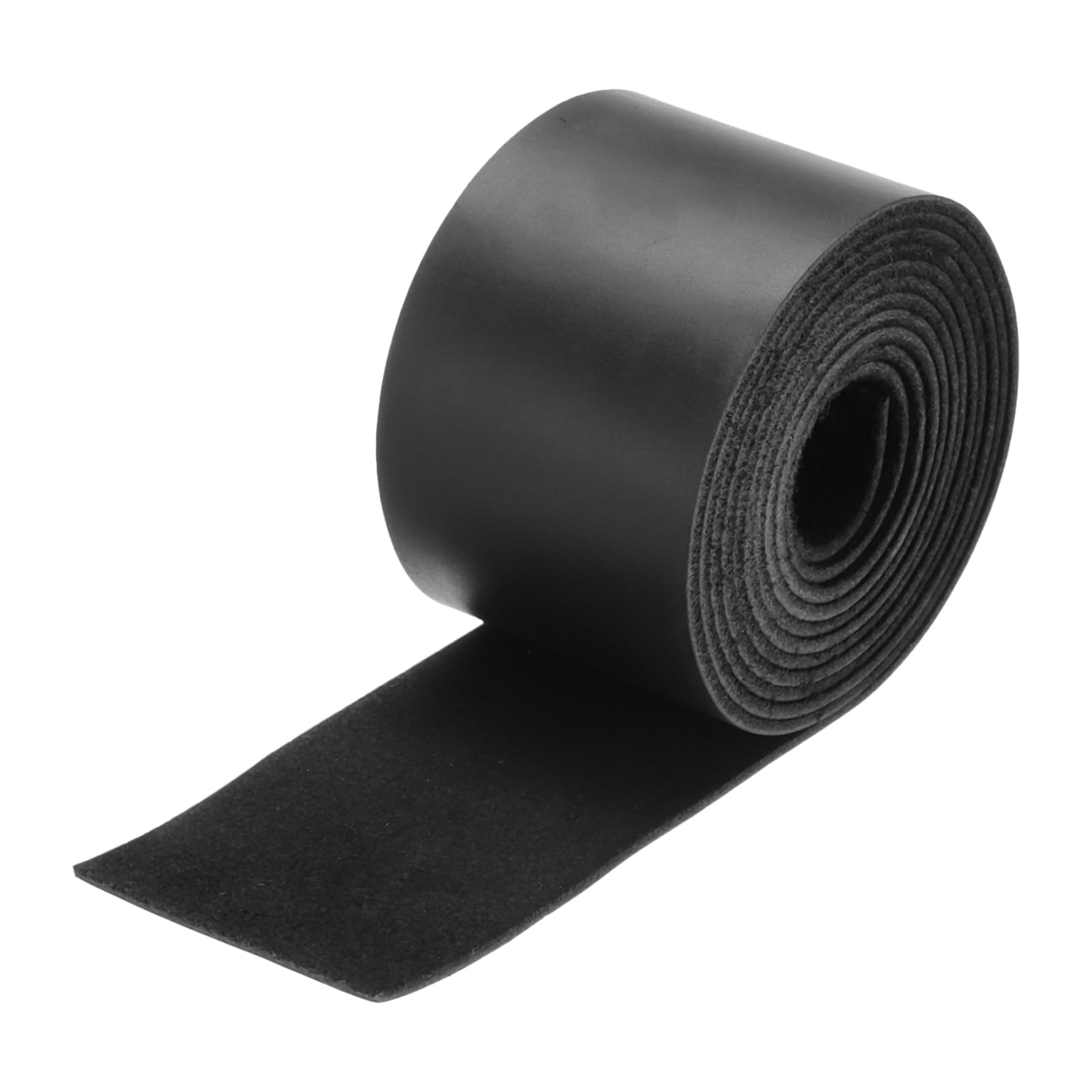 Rebower Flat Leather Strip,2 Inch Wide 72 Inch Long Leather Cord PU Faux Leather Strips Strap,[for DIY Craft Making Sewing Belts Wallets Bag Jewelry Projects ]-Black