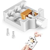 Astromania Medium Telescope Dovetail Mounting Clamp with One Brass Screw | Dovetail Mount Plate, Attach Finder Scope on Telescopes, Aluminum Telescope Accessory, for Astronomical Telescopes and Camera