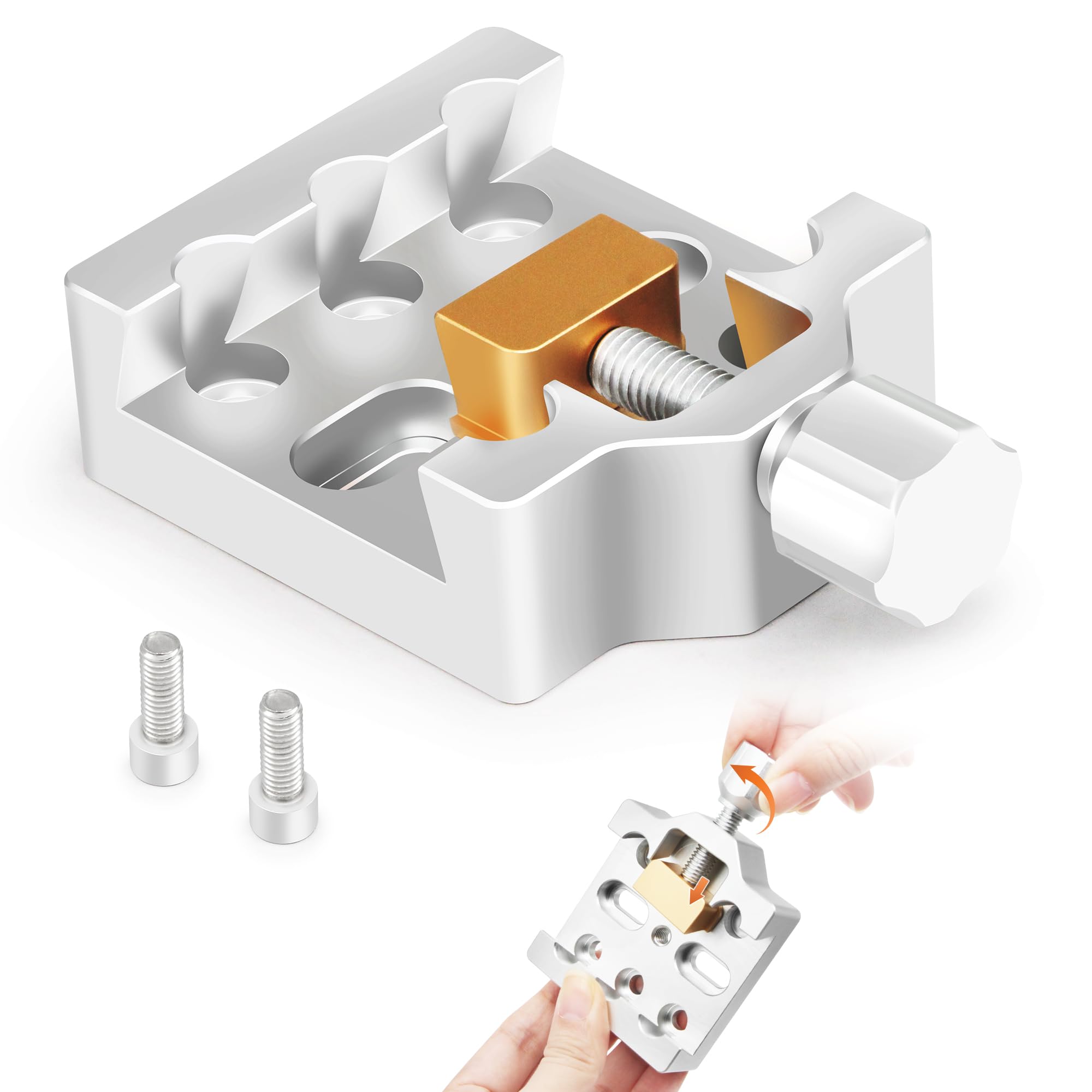 Astromania Abrazadera de cola de milano mediana con un tornillo de latón, placa de montaje de cola de milano para fijar el telescopio guía Finderscope en telescopios, accesorios de telescopio de metal de aluminio para telescopios astronómicos y cámara