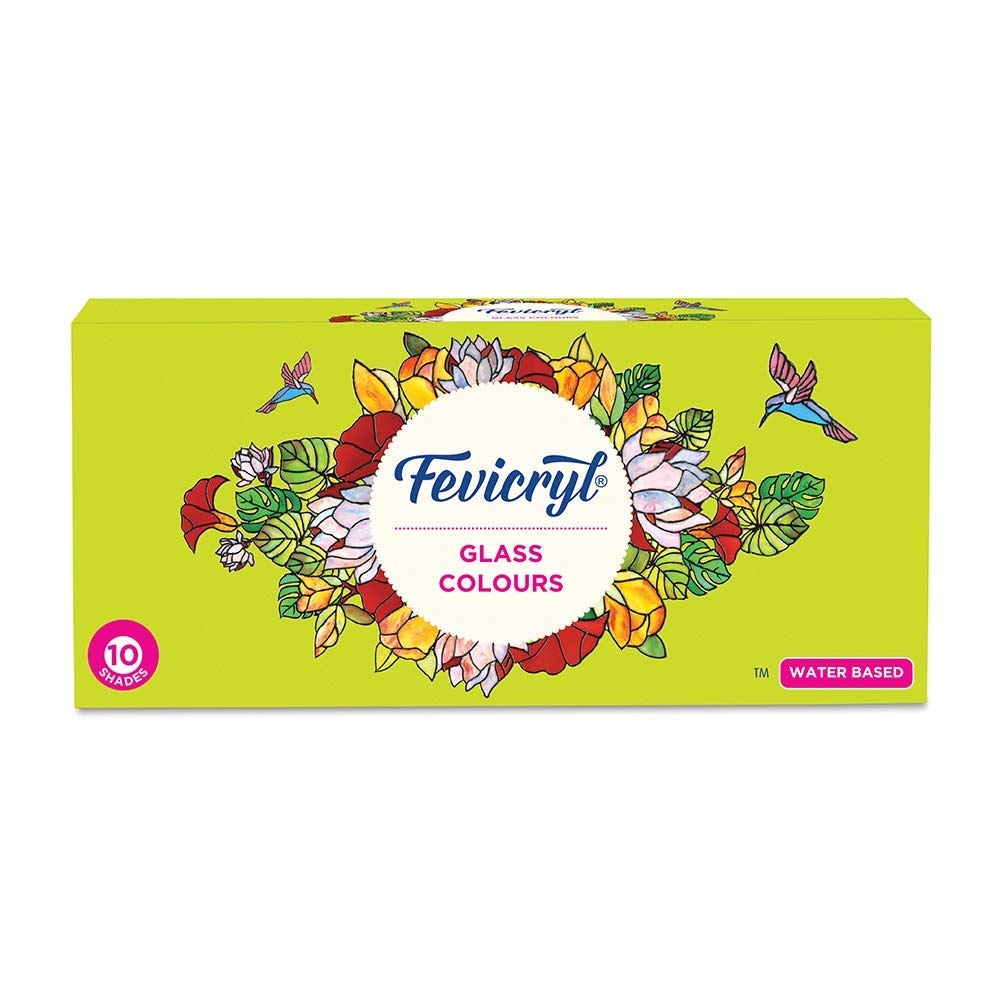 Fevicryl Glass Colours, 10 Shades