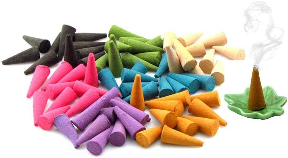 Aolvo Mini Incense Cones Aromatherapy Scented Small Incense Cones Set