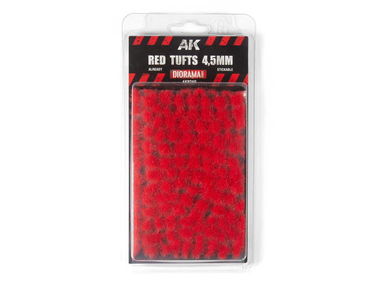 AK Interactive Diorama Series Intense Red Tufts 4.5mm (AK8240)