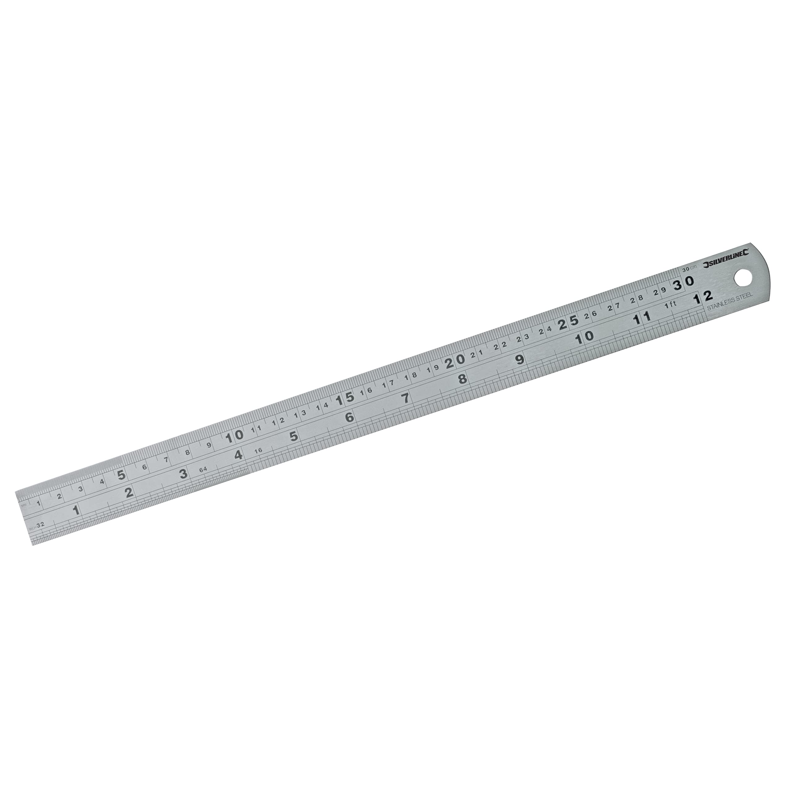 Silverline Steel Rule 300mm (MT66)