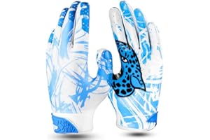 PLAYEUR Cheetah Rapid Strike Series Football Gloves – Unleash Speed, Supreme Grip – Long-Lasting Performance for Adult, Kids & Youth Football Gloves – The Ultimate Athletic Gift