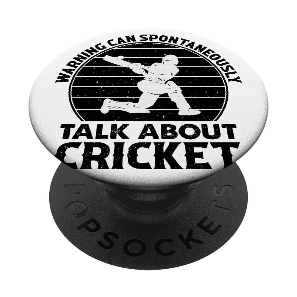 Life Is A Game Cricket Is Serious - Cricketing Cricket PopSockets Swappable PopGrip