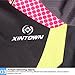 DuShow Women Cycling Jersey Short Sleeve Cycling Shirt Reflective Biking Jersey Black(L)