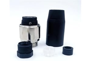 BHUPWZE M22 Sensor Connector Waterproof 7/8 Male&Female Plug Screw Threaded Coupling 3 4 5 Pin(Female Insert,4P)